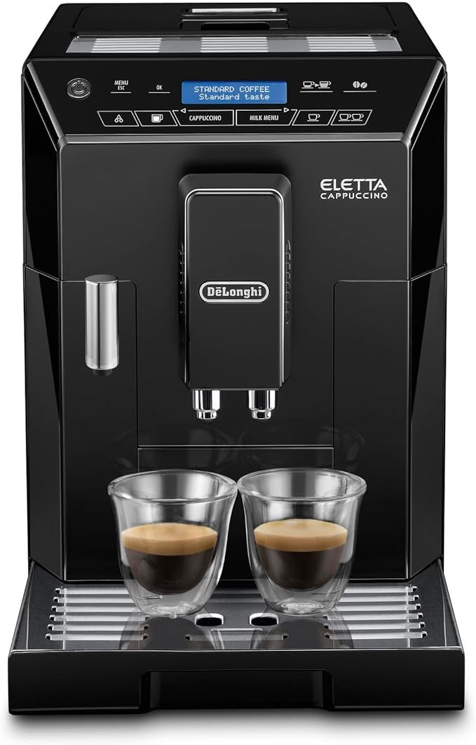 De'Longhi Eletta, Fully Automatic Bean to Cup Coffee Machine, Cappuccino and Espresso Maker - Black