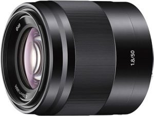 Sony SEL50F18 E Mount - APS-C 50mm F1.8 Prime Lens (Black)